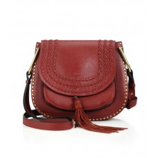 Chloe Hudson Schultertasche aus geflochtenem Leder, Rot Chloe Hudson Schultertasche aus geflochtenem Leder, Rot