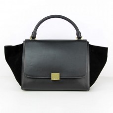 Schwarze Celine Classic Trapeze Wildledertasche Schwarze Celine Classic Trapeze Wildledertasche