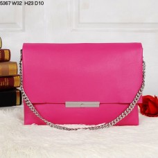 Celine Blade Flap Schultertasche aus Kalbsleder, Pfirsichfarben, Modell 5367