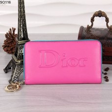 Christian Dior Pfirsichfarbene Reißverschlussgeldbörse 116 Christian Dior Pfirsichfarbene Reißverschlussgeldbörse 116