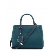 Fendi 2Jours Medium Leder-Tragetasche Ozean Fendi 2Jours Medium Leder-Tragetasche Ozean