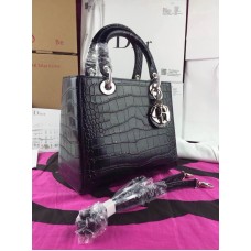 Replika Dior Lady Totes Tasche aus echtem Leder, schwarz Replika Dior Lady Totes Tasche aus echtem Leder, schwarz