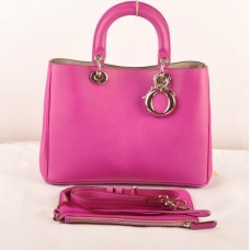 Dior Diorissimo Medium Tasche Lila Originalleder (Goldene Beschläge) 603 Dior Diorissimo Medium Tasche Lila Originalleder (Goldene Beschläge) 603